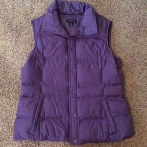 Lands end purple vest
